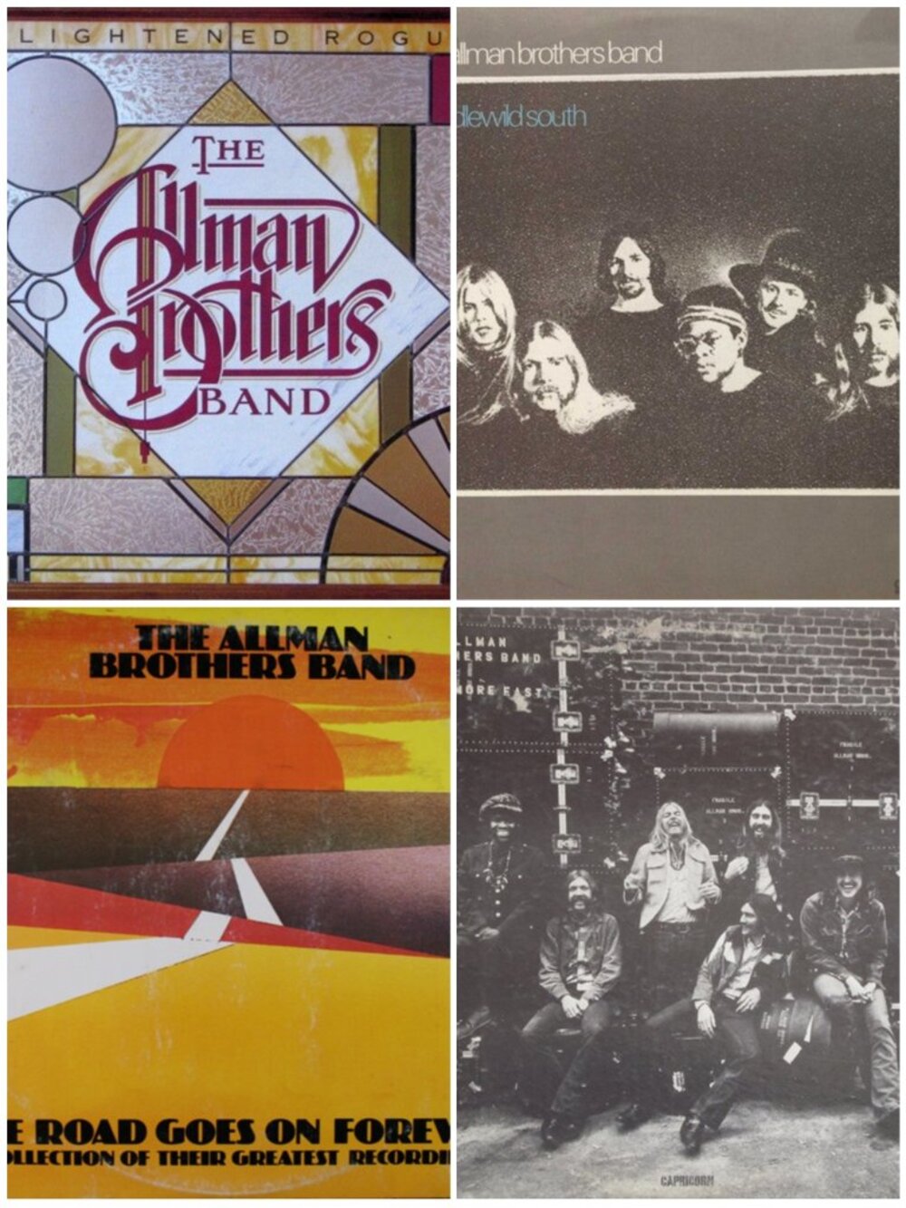 Lot Of 4 Allman Brothers Band‎ Vinyl Albums